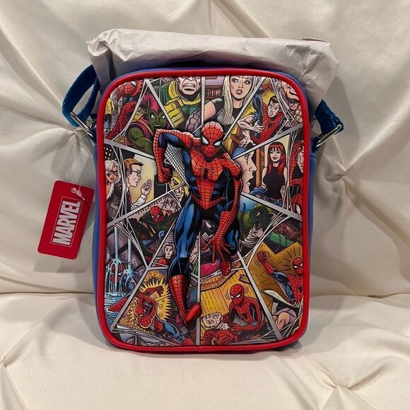 Disney Marvel The Amazing Spider-Man Beyond Amazing Crossbody Bag NWT BuckleDown - Picture 1 of 6